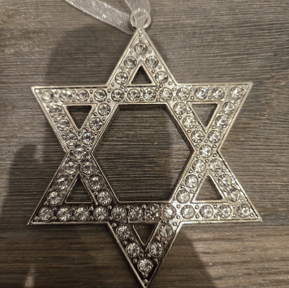 Kurt S. Adler Metal Star of David Ornament - Picture 2 of 2